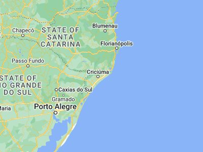 Map showing location of Morro da Fumaça (-28.65083, -49.21)