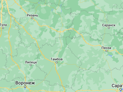 Map showing location of Morshansk (53.44354, 41.81065)