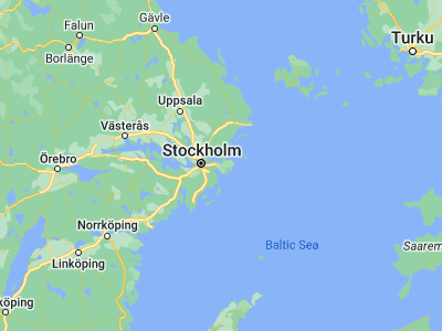 Map showing location of Mörtnäs (59.31667, 18.45)