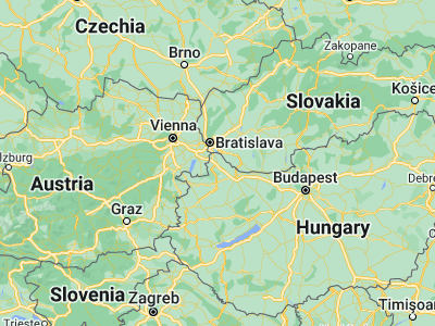 Map showing location of Mosonmagyaróvár (47.86788, 17.26994)