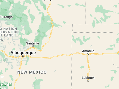 Map showing location of Mosquero (35.77698, -103.95664)