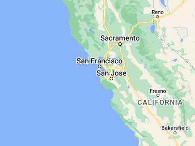 Map showing location of Moss Beach (37.52744, -122.51331)