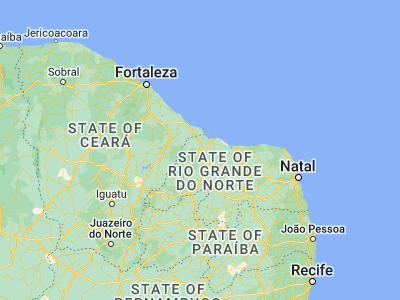 Map showing location of Mossoró (-5.1875, -37.34417)