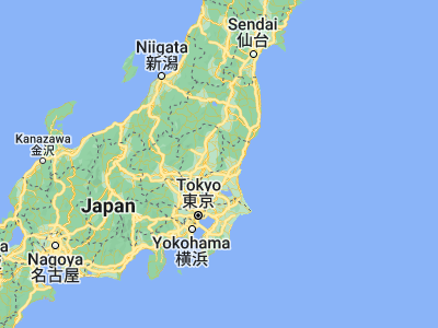 Map showing location of Motegi (36.51667, 140.18333)