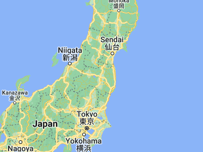 Map showing location of Motomiya (37.51667, 140.4)