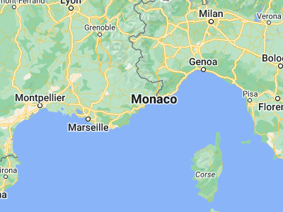 Map showing location of Mougins (43.59873, 7.00434)