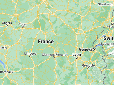 Map showing location of Moulins (46.56667, 3.33333)