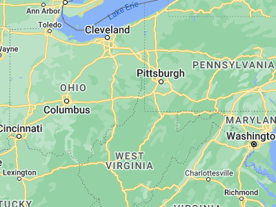 Map showing location of Moundsville (39.92035, -80.74314)