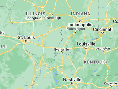 Map showing location of Mount Carmel (38.41088, -87.76142)