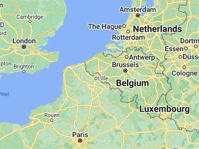 Map showing location of Mouscron (50.74497, 3.20639)