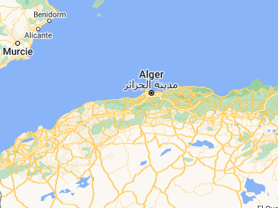 Map showing location of Mouzaïa (36.46695, 2.68991)