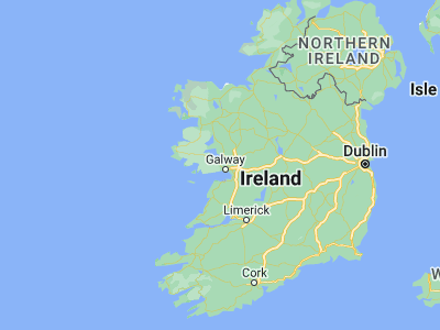 Map showing location of Moycullen (53.33783, -9.18002)