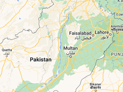 Map showing location of Moza Shahwala (30.80563, 70.84911)