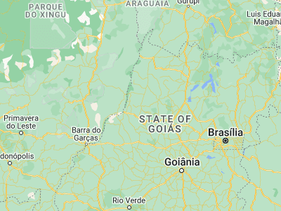 Map showing location of Mozarlândia (-14.74472, -50.57056)