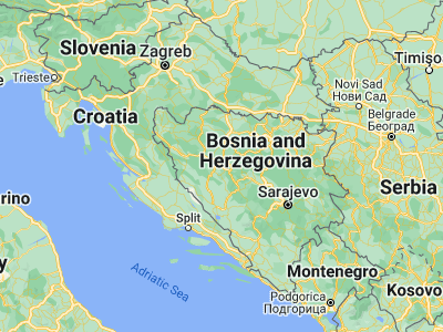 Map showing location of Mrkonjić Grad (44.41729, 17.08288)