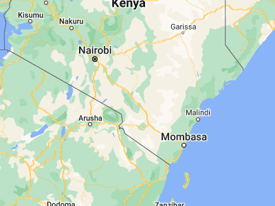 Map showing location of Mtito Andei (-2.69009, 38.16631)
