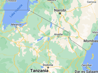 Map showing location of Mto wa Mbu (-3.35, 35.85)