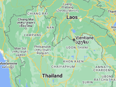 Map showing location of Muang Kènthao (17.73449, 101.39925)