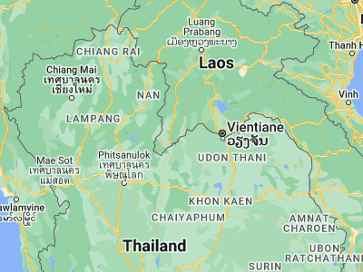 Map showing location of Muang Sanakham (17.90941, 101.67054)