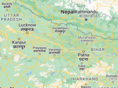 Map showing location of Mubārakpur (26.08866, 83.29088)