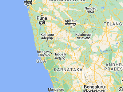 Map showing location of Mudhol (16.35, 75.28333)