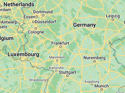 Map showing location of Mühlheim am Main (50.11667, 8.83333)