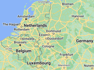 Map showing location of Mülheim (Ruhr) (51.43333, 6.88333)