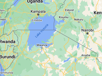 Map showing location of Mugango (-1.68333, 33.7)