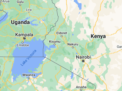 Map showing location of Muhoroni (-0.15406, 35.19878)