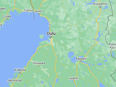 Map showing location of Muhos (64.80798, 25.99314)