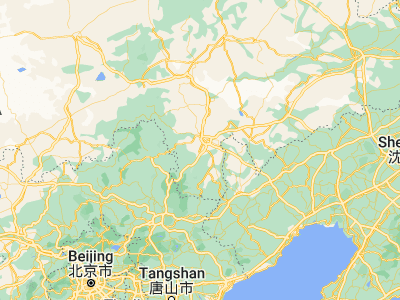 Map showing location of Mujiayingzi (42.11667, 118.78333)
