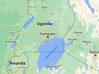 Map showing location of Mukono (0.35333, 32.75528)