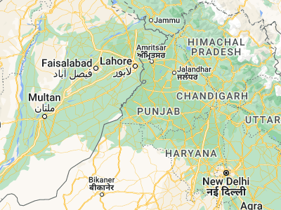 Map showing location of Muktsar (30.47764, 74.51513)