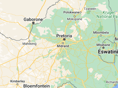 Map showing location of Muldersdriseloop (-26.03673, 27.83798)