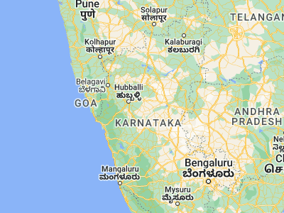 Map showing location of Mulgund (15.25, 75.53333)