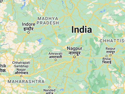 Map showing location of Multai (21.76667, 78.25)