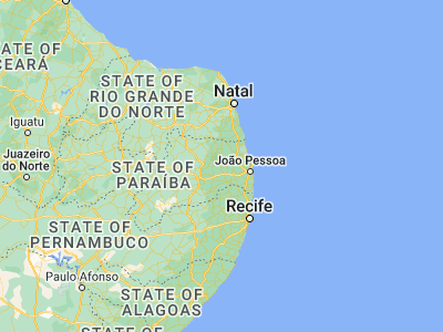 Map showing location of Mulungu (-7.02444, -35.46194)