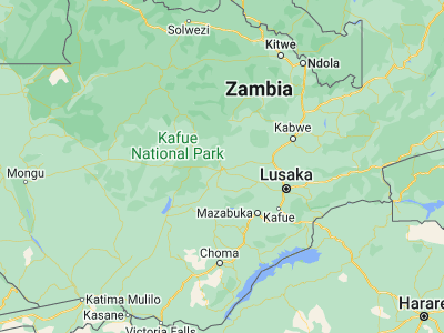 Map showing location of Mumbwa (-14.98293, 27.0619)