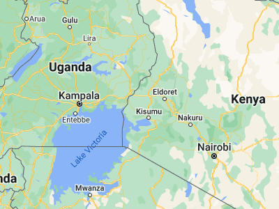 Map showing location of Mumias (0.33511, 34.4864)