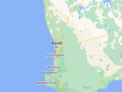 Map showing location of Mundaring (-31.9021, 116.16757)