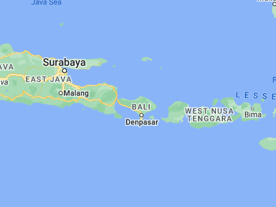 Map showing location of Munduk (-8.26866, 115.07947)