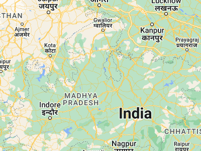 Map showing location of Mungaolī (24.4078, 78.09666)