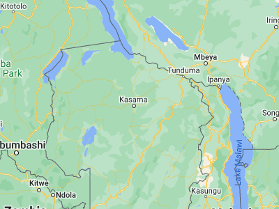 Map showing location of Mungwi (-10.1732, 31.36942)