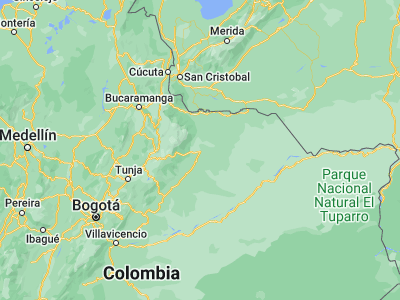 Map showing location of Municipio Hato Corozal (6.15676, -71.76372)