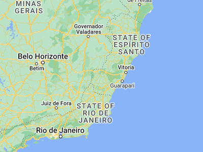 Map showing location of Muniz Freire (-20.46417, -41.41306)