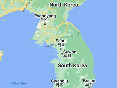 Map showing location of Munsan (37.85944, 126.785)