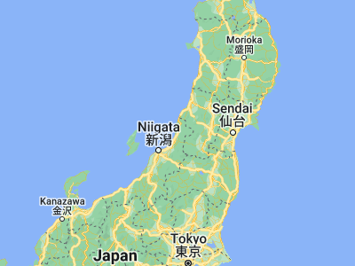 Map showing location of Murakami (38.23333, 139.48333)