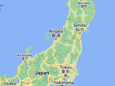 Map showing location of Muramatsu (37.68333, 139.18333)