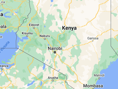 Map showing location of Murang’a (-0.71667, 37.15)