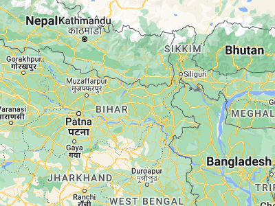 Map showing location of Murlīganj (25.8969, 86.99577)